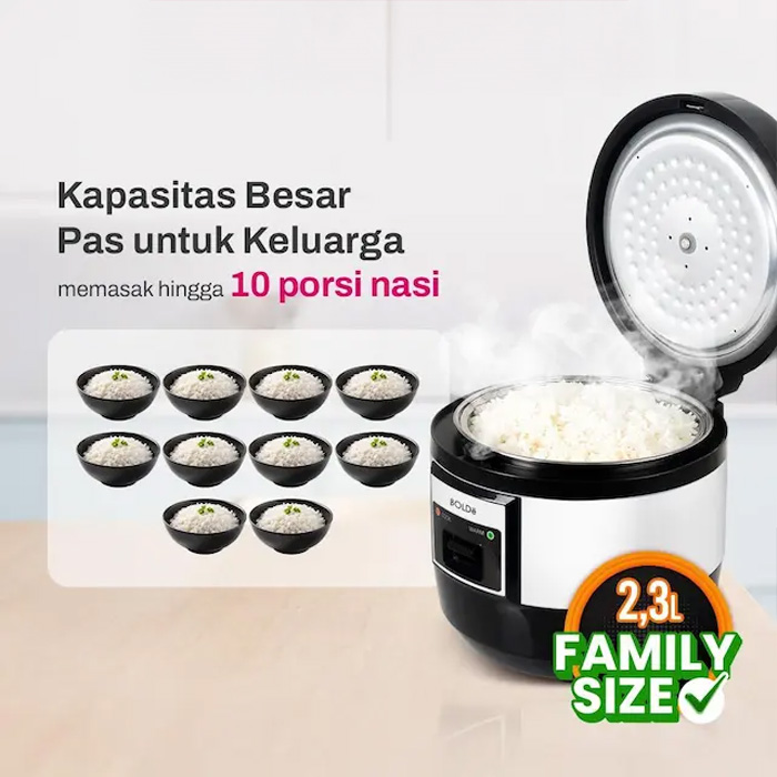 Bolde Super Cook Maestro Pro Max Stainless 2.3 L - Hitam